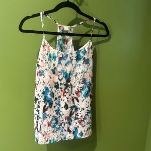 J Crew Multi Colored Racer Back Cami, NWOT